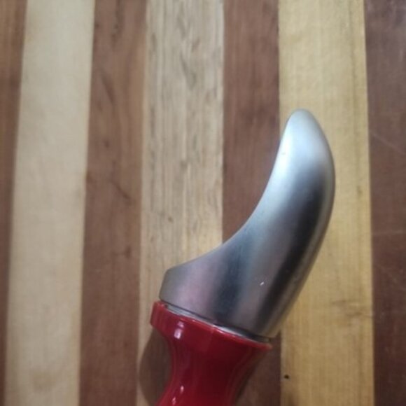 Zyliss Ice Cream Scoop Weighted Ergonomic RED Handle Metal Stainless Scooper - Picture 4 of 7